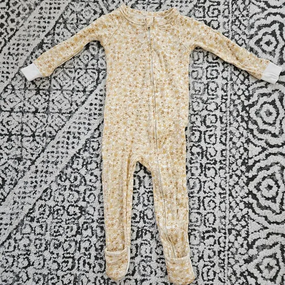 Goumi Kids Wildflower Footie Pajamas Size 12-18 Months